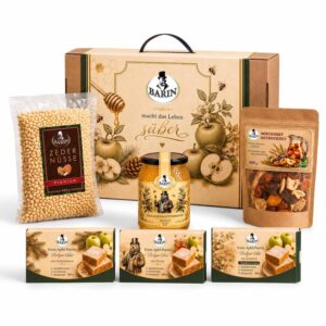 BARIN Treasure Chest Gift Set, 1940 g, 6-Piece Premium Fine Food Box with
