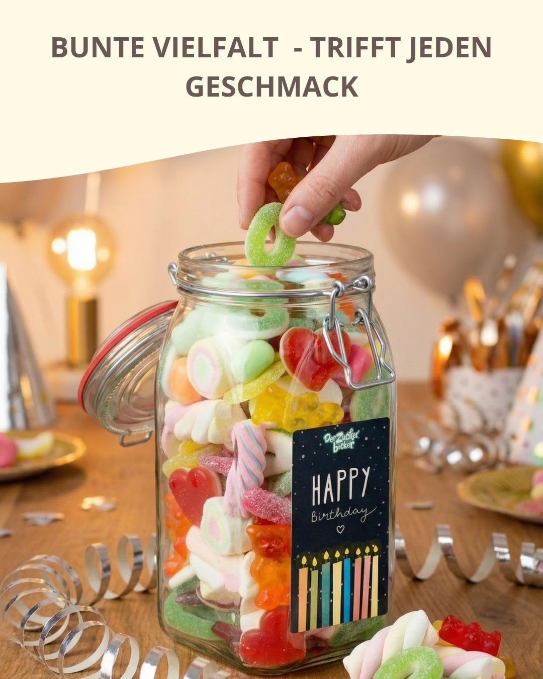 Happy Birthday Candy Jar – Bild 6