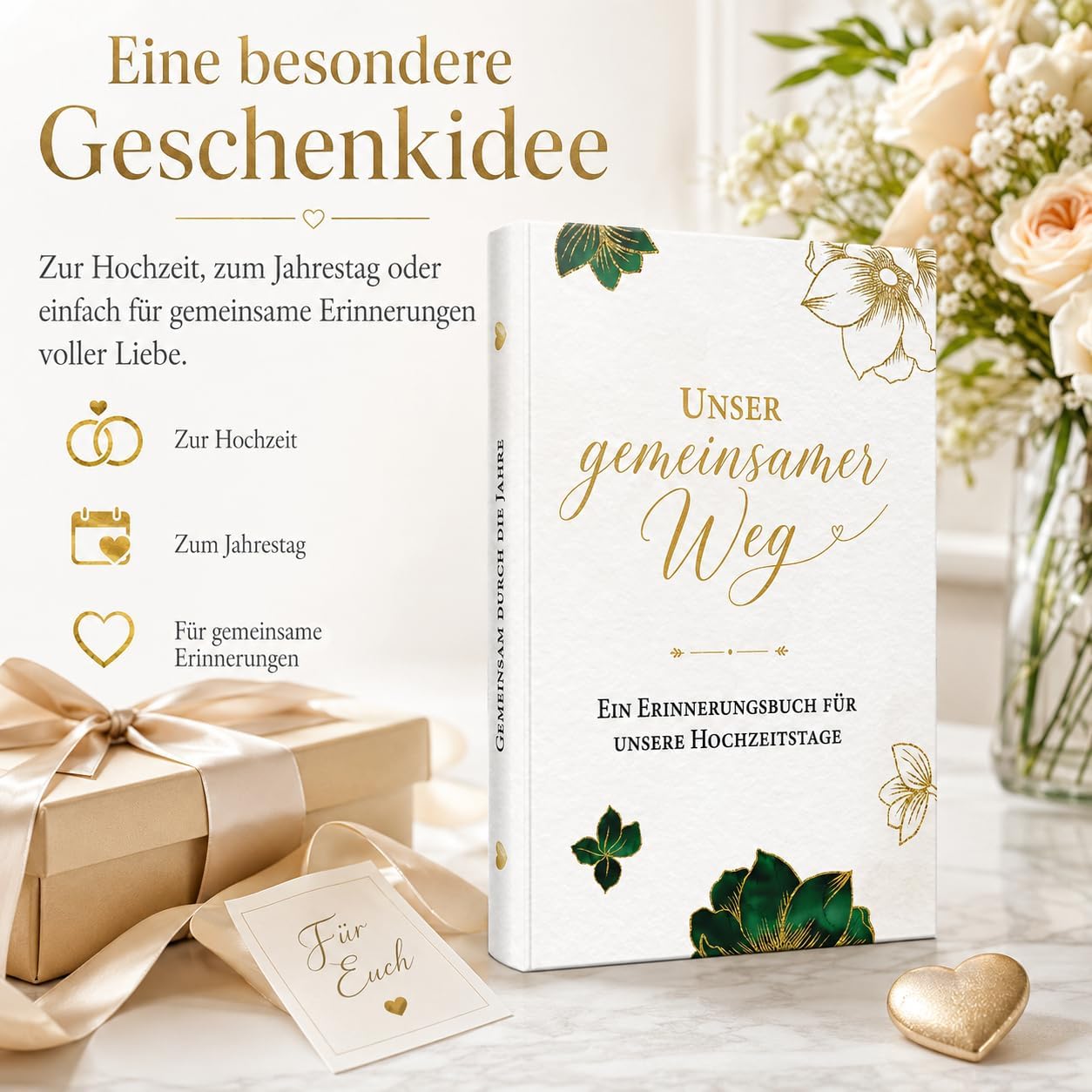 Unsere Hochzeitstage – Hochzeitstagebuch, Hochzeitsbuch & Hochzeitsgeschenk – Bild 8