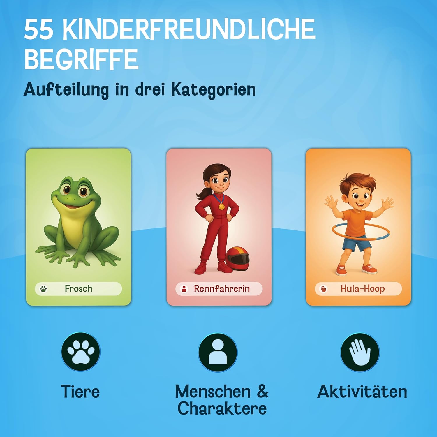 LIKARTO Pantomime Game for Children, Fun Family Guessing Game, for Outdoors and Indoors, Gift Idea for Girls and Boys, for Ages 4, 5, 6, 7, 8, 9 Years Old (English Language Not Guaranteed) – Bild 4