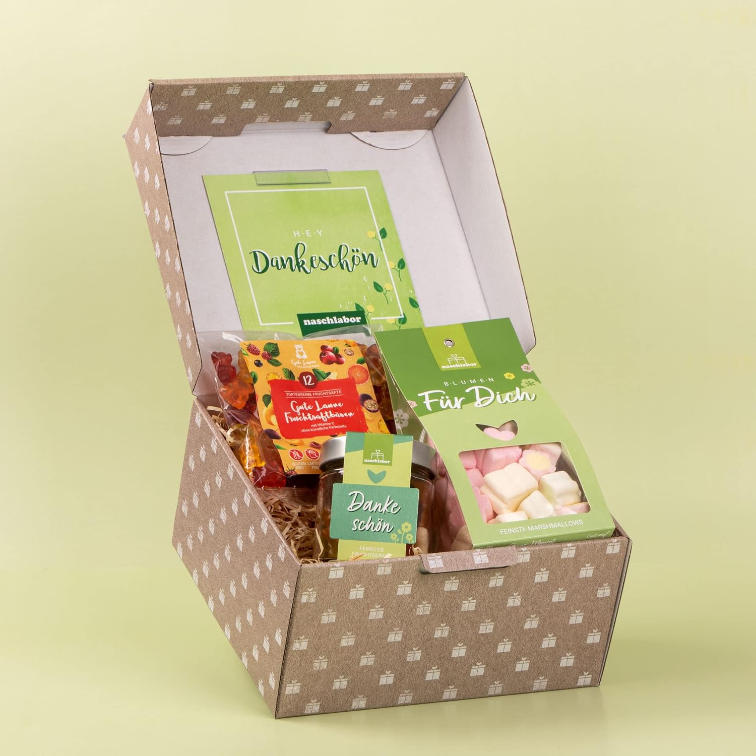 naschlabor Thank you gift box, simply from the heart, a small one with different treats, gift to say thank you to friends, colleagues, acquaintances or family – Bild 2
