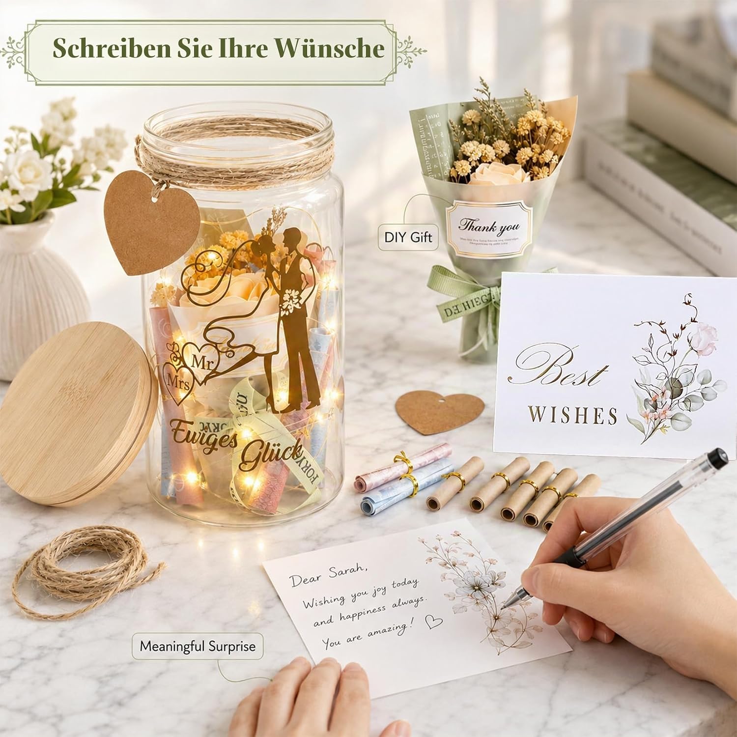 Idota Wedding Gifts for Bride and Groom Eternal Happiness Money Gifts Wedding – Bild 5