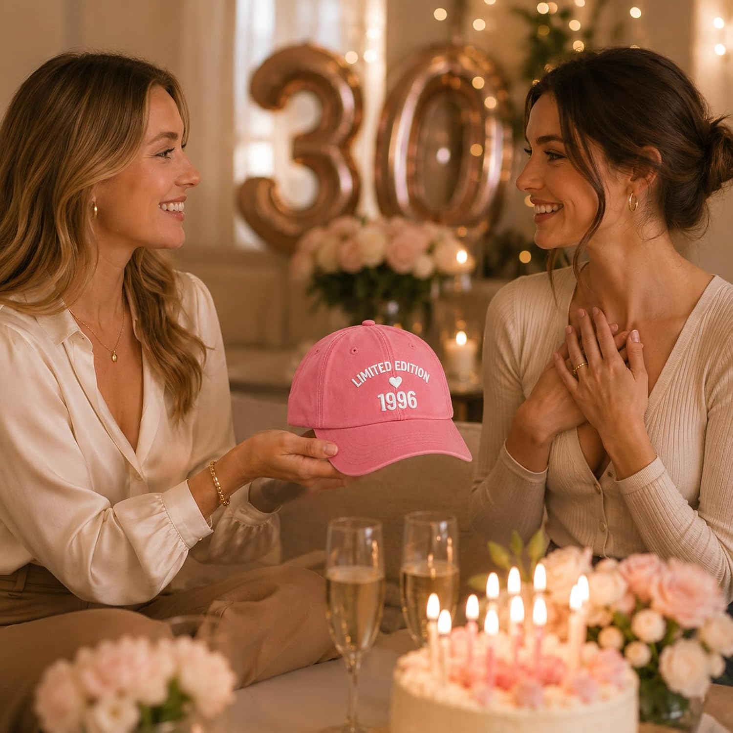 Limited Edition 1996 Baseball Cap - Gift 30th Birthday Women – Bild 6