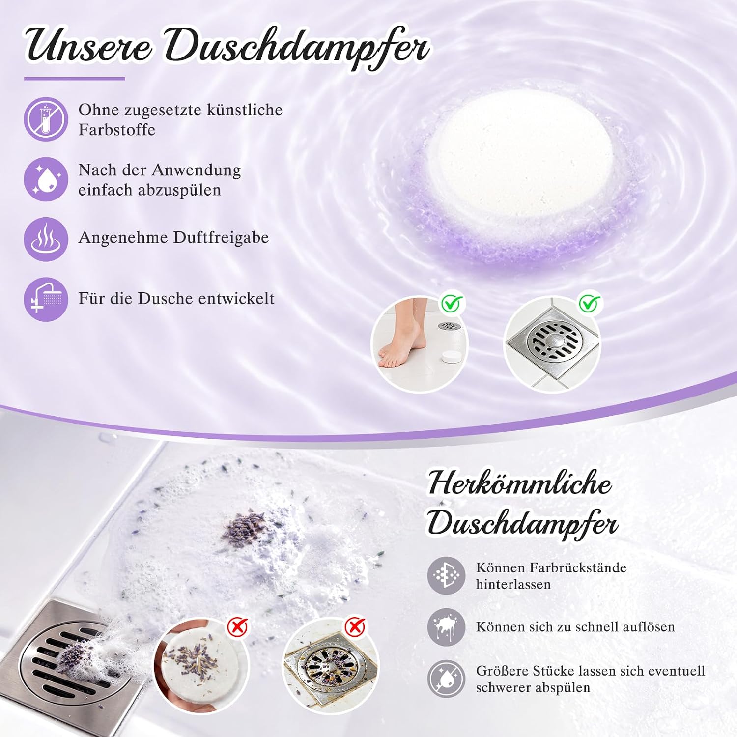 Linkax Shower Steamers Aromatherapy Gifts for Women/Wife/Girlfriend – Bild 4