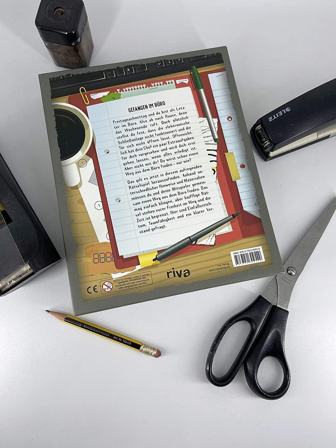 Flucht aus dem Büro – Das spannende Escape-Room-Spiel: Entkomme deinem Chef. Das perfekte Geschenk für alle Escape-Room-Spiel-Fans. Mit Rätselseiten zum Freirubbeln. Ab 12 Jahren – Bild 5