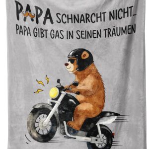 Gifts for Dad, Motorcycle Cuddly Blanket