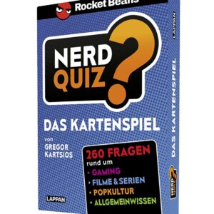 Nerd Quiz - das Kartenspiel: 260 Fragen rund um Games, Filme und Popkultur | Präsentiert von Rocket Beans TV! | Quizspiel für große Runden und Kartenspiel für unterwegs