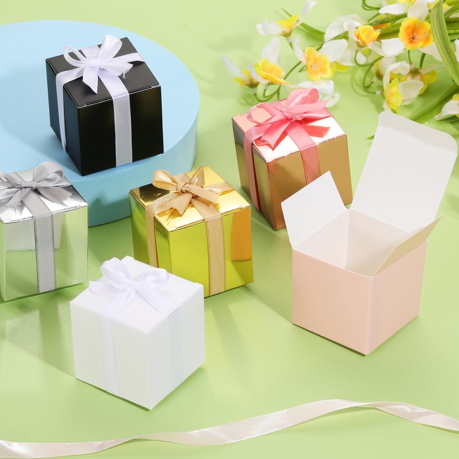 PATIKIL Pack of 60 Candy Party Butterfly Gift Boxes Gold – Bild 5
