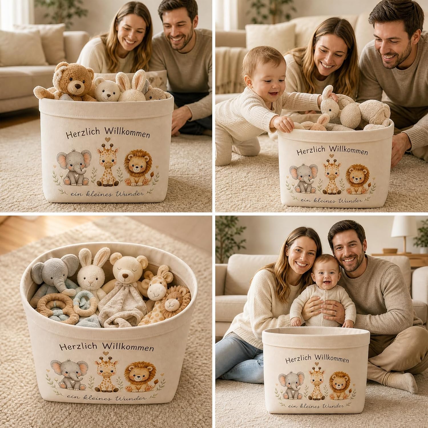Baby Gift Girl Boy Animal Storage Bag – Bild 7