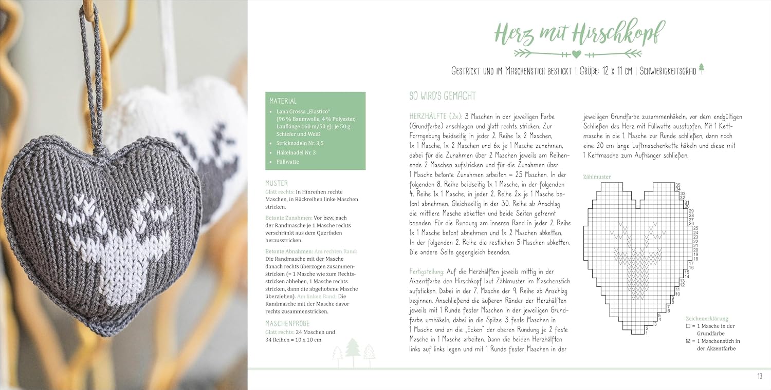 Alles für Weihnachten stricken & häkeln. Deko für dein festliches Zuhause. Weihnachtskugeln, Windlichter, Kissen & Co. ganz einfach individuell gestalten. Für das eigene Zuhause oder zum Verschenken. – Bild 3