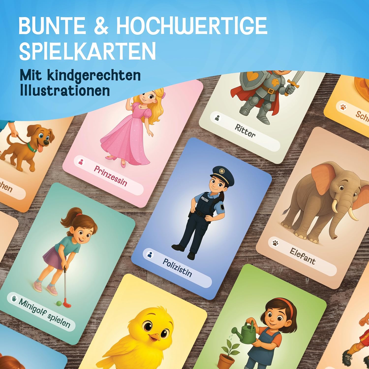 LIKARTO Pantomime Game for Children, Fun Family Guessing Game, for Outdoors and Indoors, Gift Idea for Girls and Boys, for Ages 4, 5, 6, 7, 8, 9 Years Old (English Language Not Guaranteed) – Bild 5