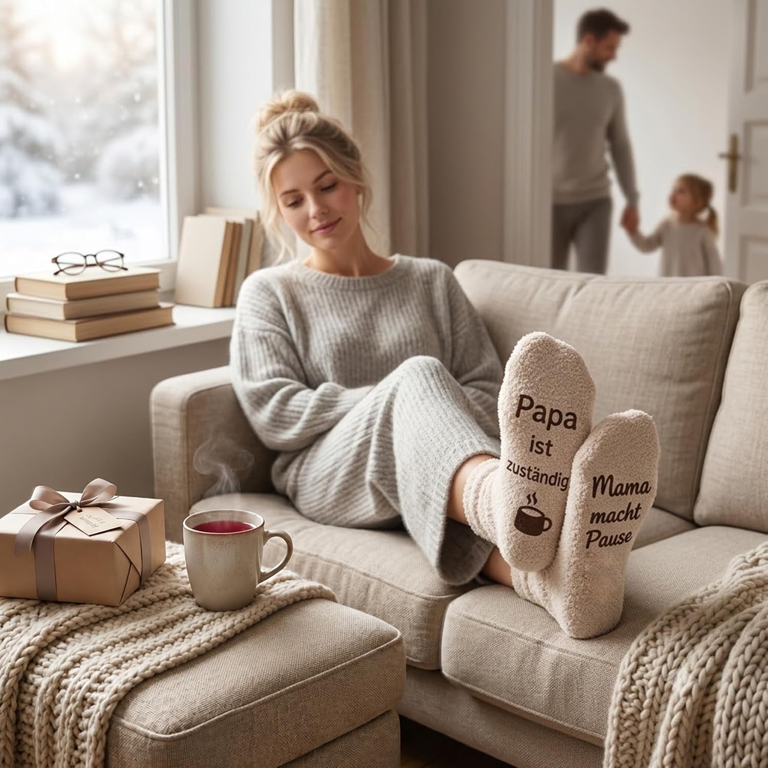 Socks Gift Mum - Funny Cuddly Socks Women's Gift, Socks Mum Makes a Break (Size 36-41) - Gift for Mothers, Wife & Women - Perfect for Christmas, Birthday & Mother's Day – Bild 6