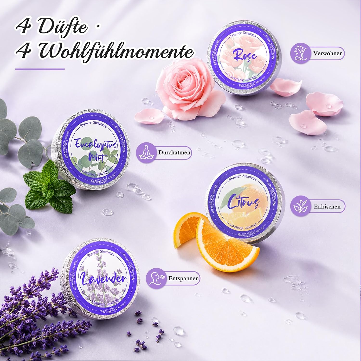 Linkax Shower Steamers Aromatherapy Gifts for Women/Wife/Girlfriend – Bild 7