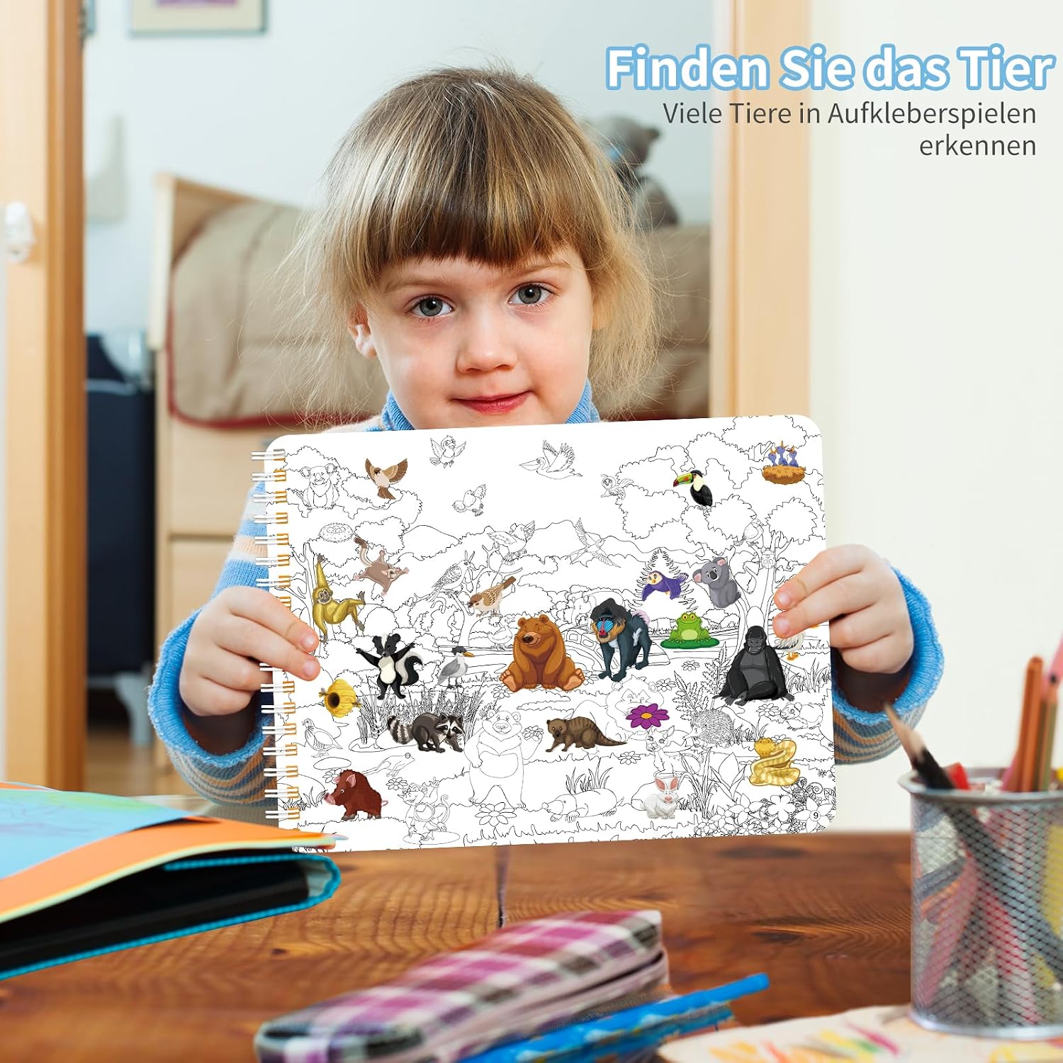 Kalysky Find and Match Animals Sticker Book, Animals Sticker Book from 2-8 – Bild 8