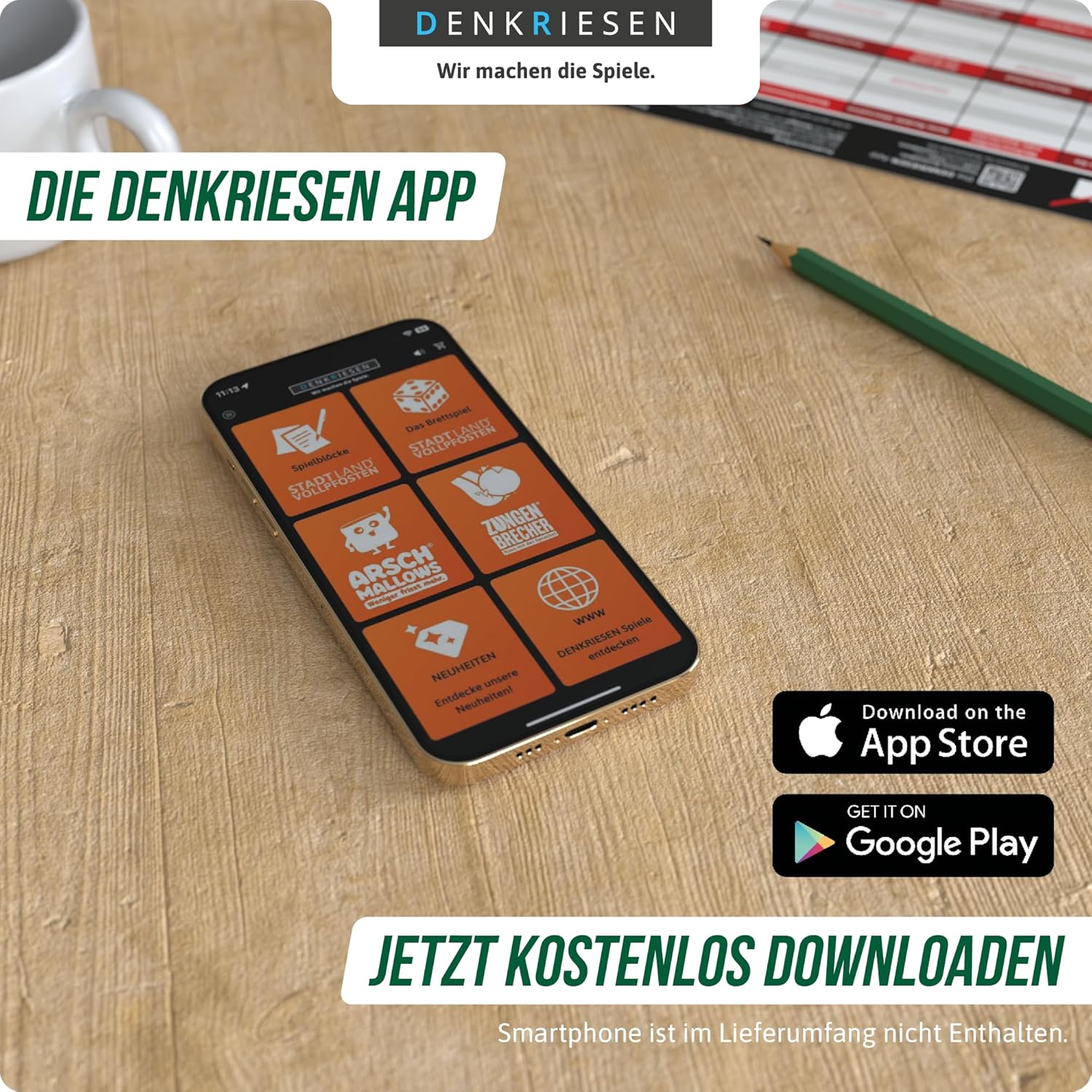 DENKRIESEN Stadt Land Vollpfosten Christmas Edition | DIN A4 Game Pad – Bild 6