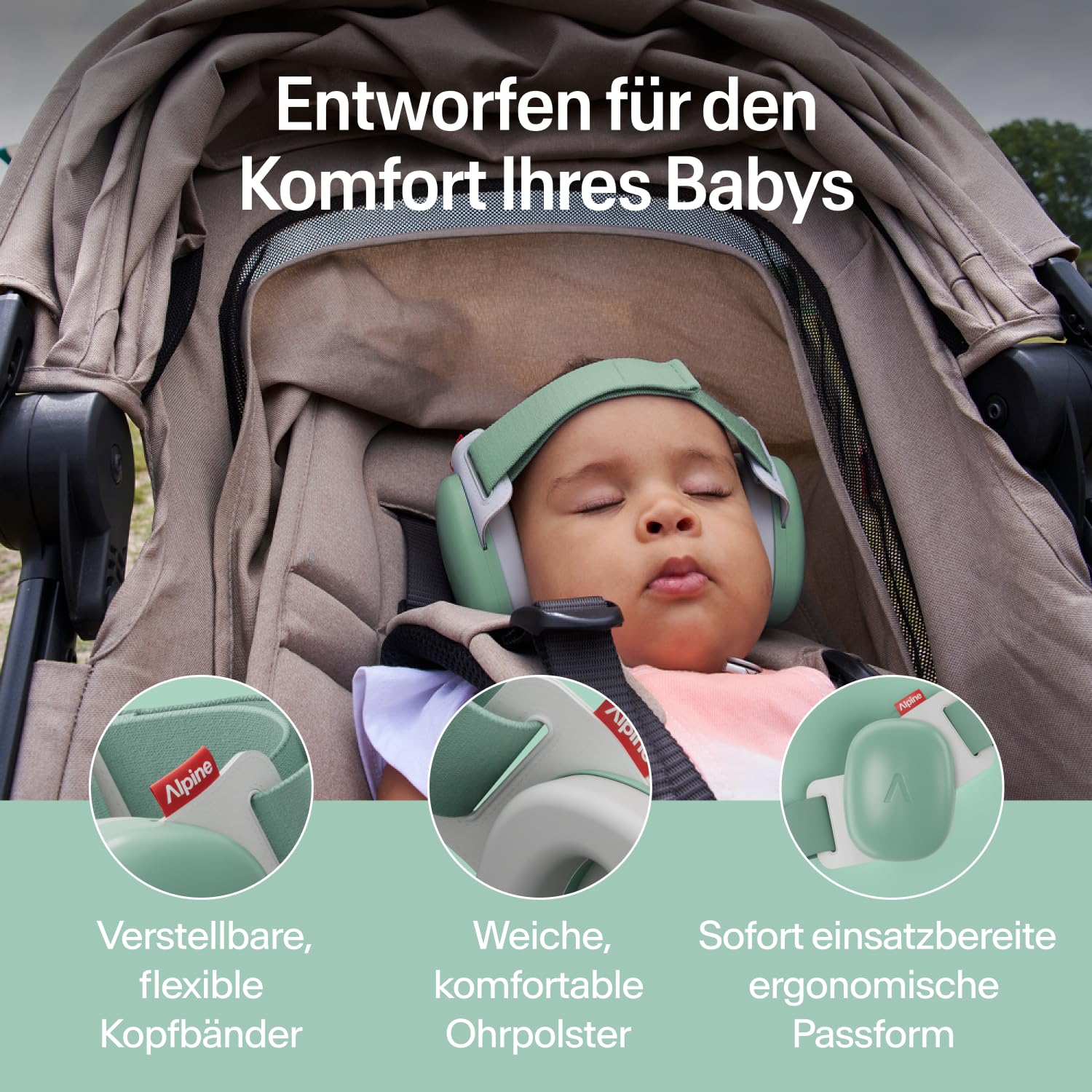 Alpine Muffy Baby Comfort Hearing Protection Headphones 24dB Up to 5 Years – Bild 3