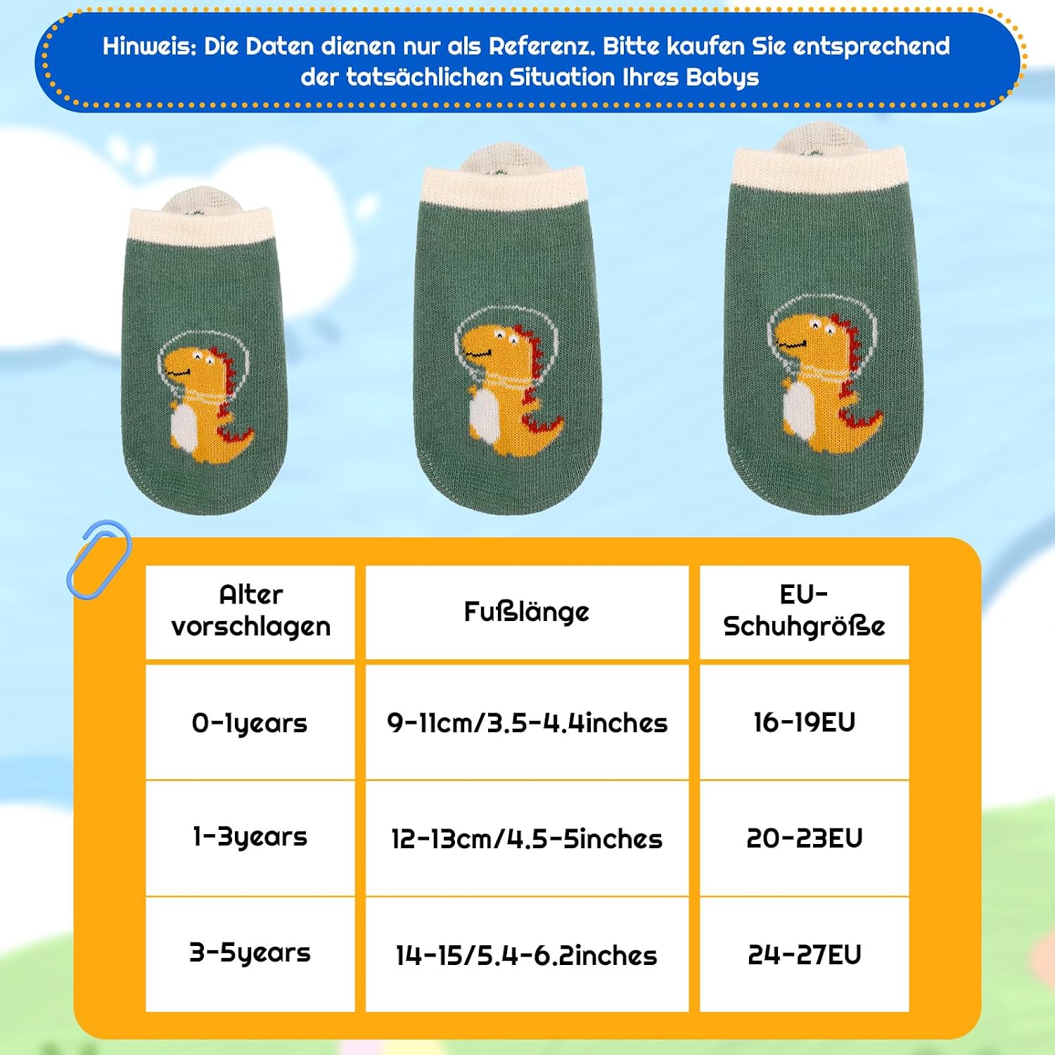 5 Pairs Baby Non-Slip Socks Non-Slip Baby Socks – Bild 7