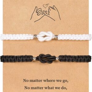 VU100 Partner Bracelet Couple Bracelet Gift for Couple Bracelet Kabbalah Lucky Amulet Bracelet Valentine's Day Christmas Birthday Gift for Boyfriend Girlfriend Husband Wife Family Friends