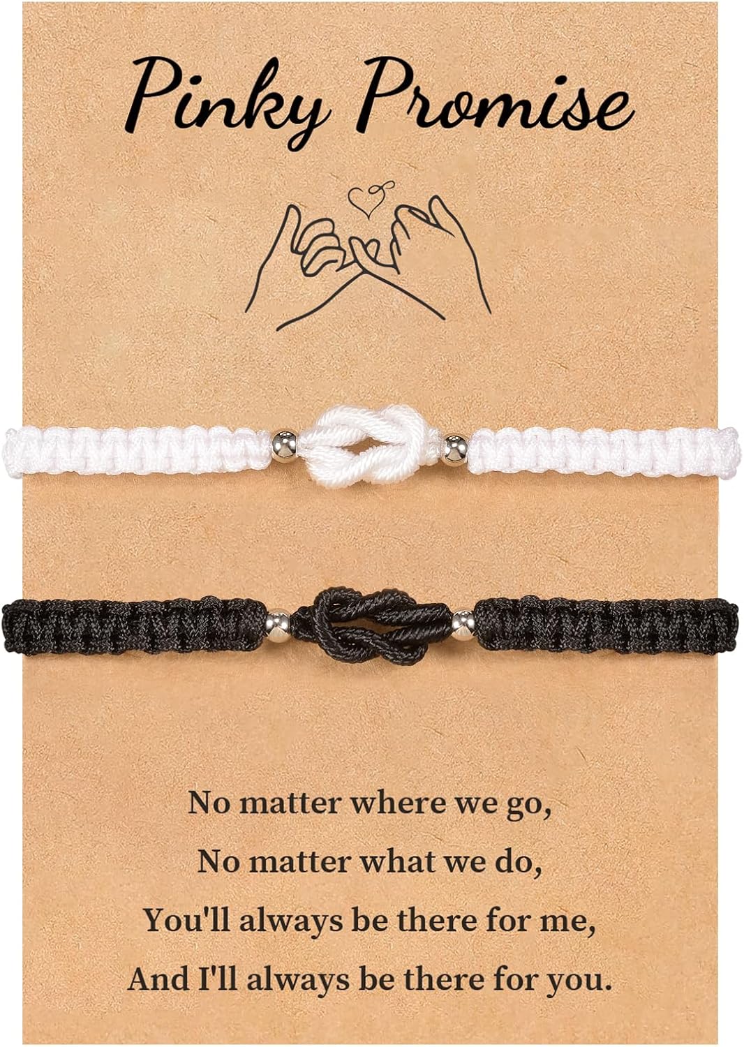 VU100 Partner Bracelet Couple Bracelet Gift for Couple Bracelet Kabbalah Lucky Amulet Bracelet Valentine's Day Christmas Birthday Gift for Boyfriend Girlfriend Husband Wife Family Friends