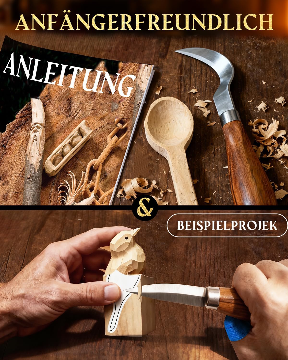 Carving Tool Wood Carving Set for Beginners: Carving Knife 25 – Bild 4