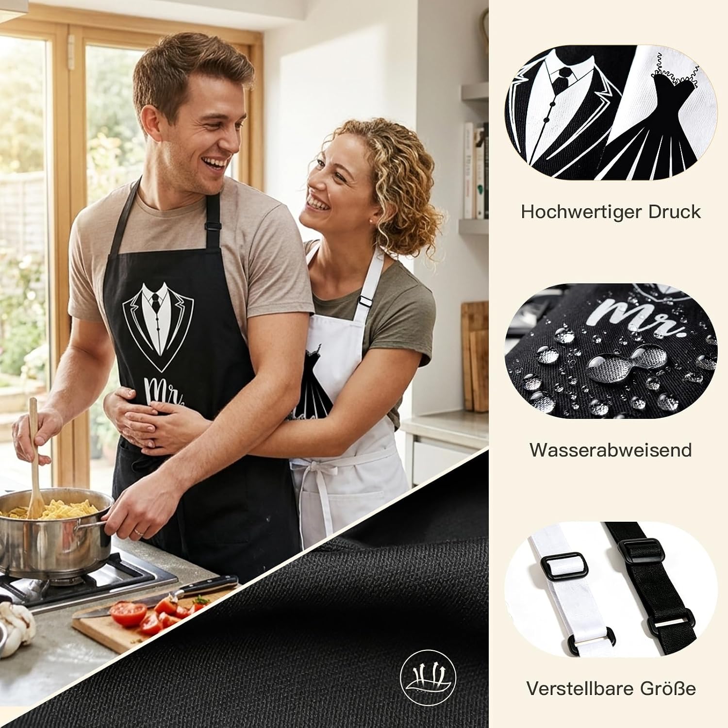 MOTONG Wedding Gifts for Bride and Groom Mr Mrs Personalised Gift – Bild 4