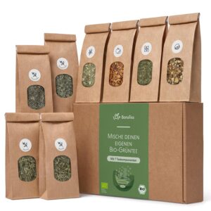 Tea Yourself Mixing Set Gift with Green Tea – Organic Green Tea Gift Set