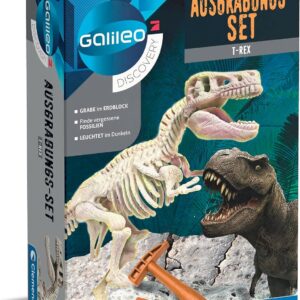 Clementoni 69404.4 – Galileo – Excavation Kit T-Rex Youth, Experimen Tierk Box