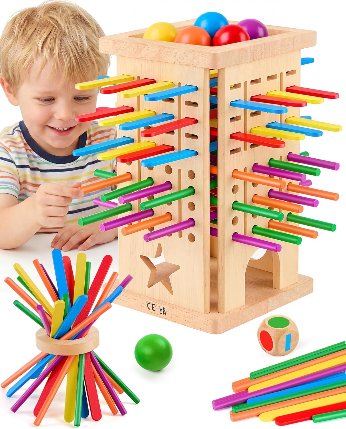 Montessori Toy Wooden Board Game from 3 Years