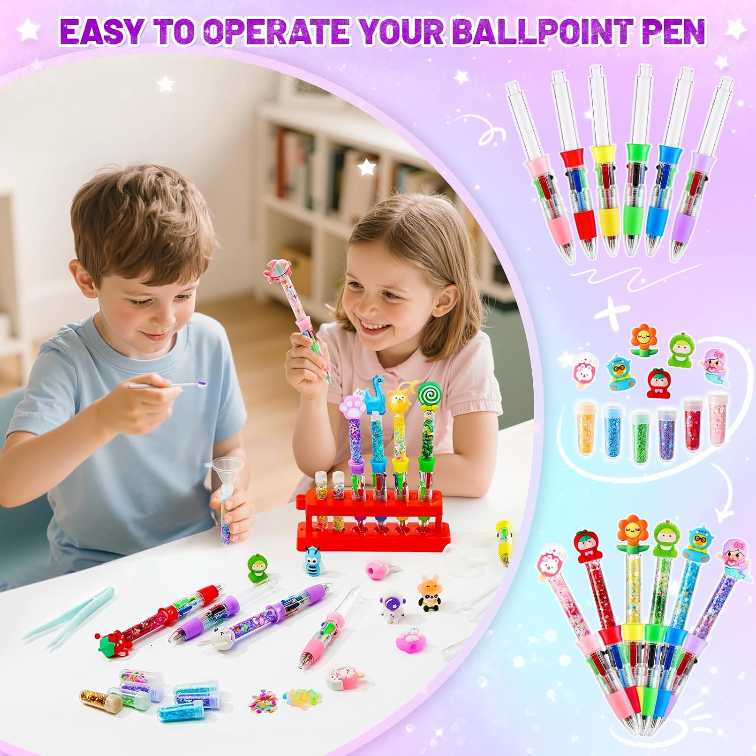 Make Your Own Pens Set Children, 20 Pieces Personalised Craft Set – Bild 4