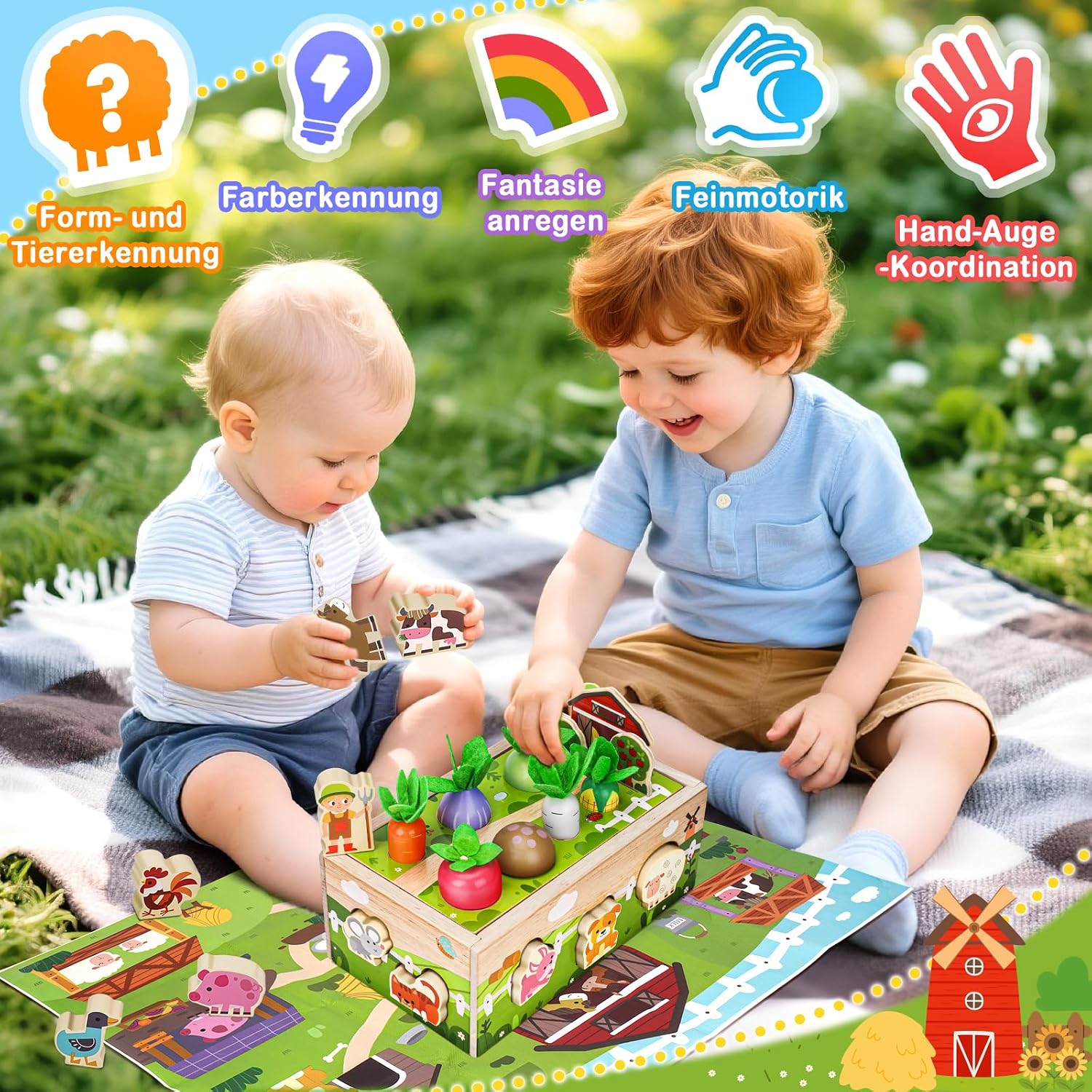 Montessori Toy from 1 Year Old Gift 1 2 3 Years Boys Girls – Bild 3