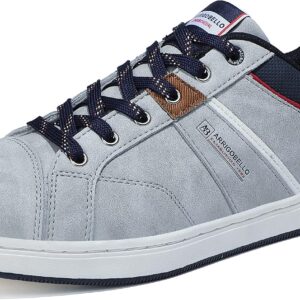 Arrigo Bello Casual Men’s Shoes, Trainers, Hiking Shoes, Leather Running Shoes, Lightweight Outdoor Shoes, Cosy Trainers, Size 41-46