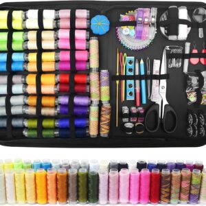 GOEDCH 230 Pieces Sewing Kit Basic Equipment: Multilayer Sewing Accessories Set with 43 Spools of Thread, Premium Gift Sewing Kit for Beginners, Sewing Kit Set for Household, Travel, Sewing Work
