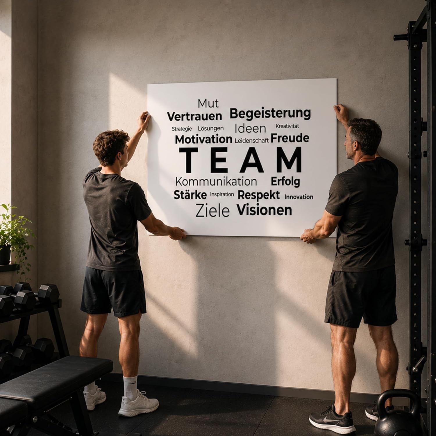 CLEAN SPORTS Team Poster DIN A2 - Team Picture & Motivational Poster Office Decoration - Teamwork Wall Picture Inspiration Gift Colleagues Study without Frame – Bild 9