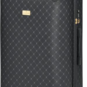 Lazarotti Large Ckeck-in Suitcase XL Trolley 50 x 32 x 79 cm Lightweight Hybrid Material with Logo Print & Corner Protection 4 Double Wheels & TSA Lock for Men and Women (Palermo)