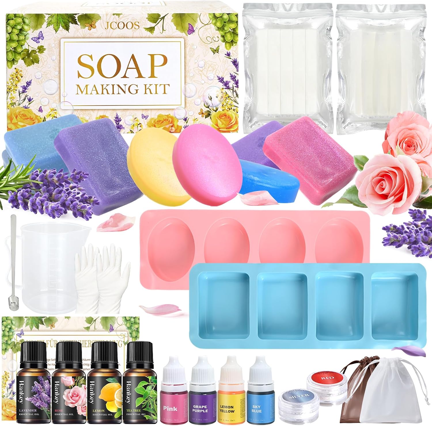 JUYRLE Make Your Own Soap, Craft Set, Adult Soap Making DIY Set