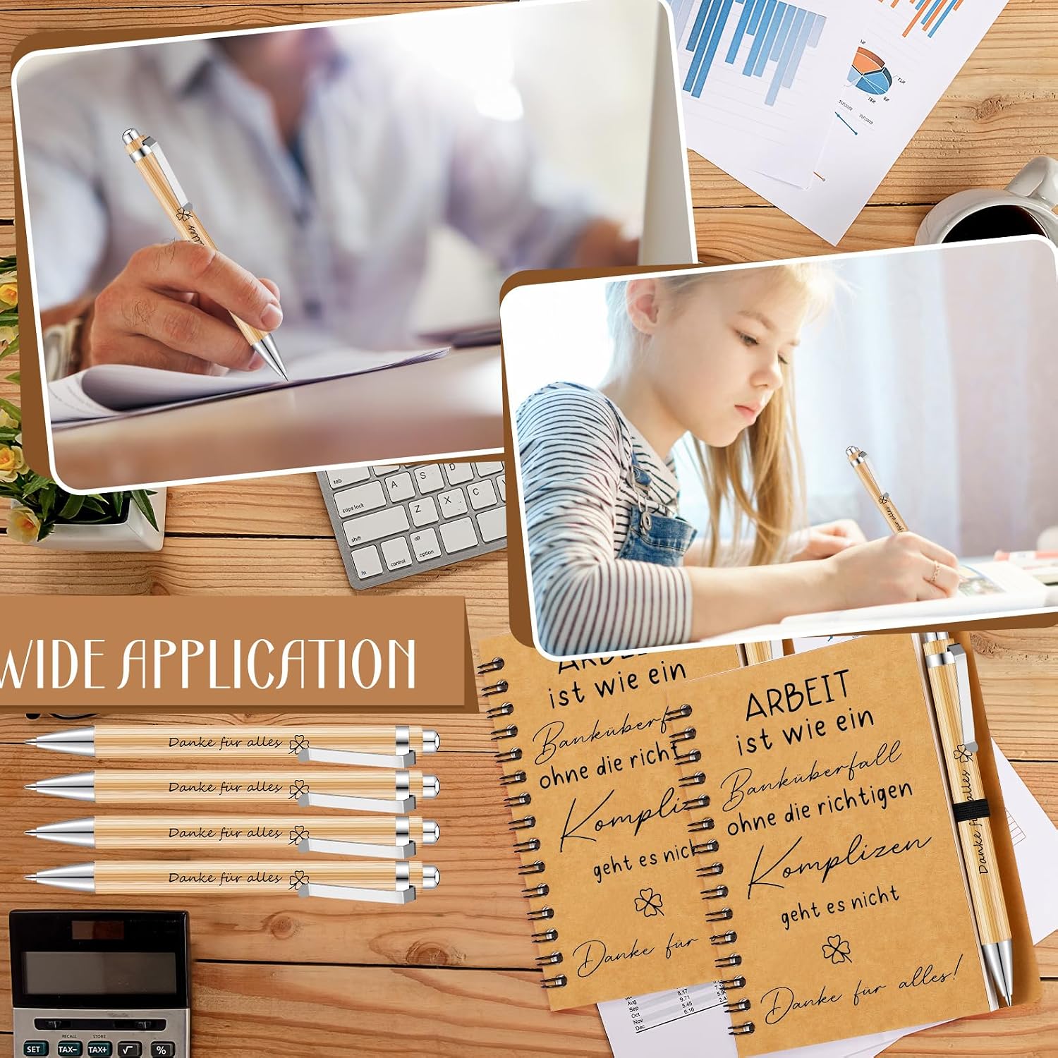Sinmoe 12 Notebook with Pen, Work Is Like a Bank Robbery – Bild 5