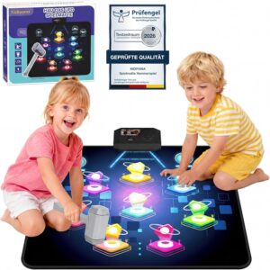 Schlag Play Mat Electronic Hammer Game for Children and Adults, Reaction Game with 8 Game Modes & 24 Levels, Knocking Game from 3 Years with Music & Light, UFO