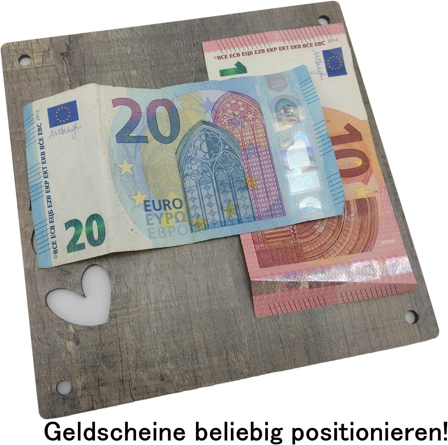 Money Gift "Just Married" I Original Wedding Gift for Bride and Groom Made of Wood I Wedding Gifts I Money Gifts I Money Packaging I Wedding Gift I Gifts I Give Money from the Heart – Bild 5