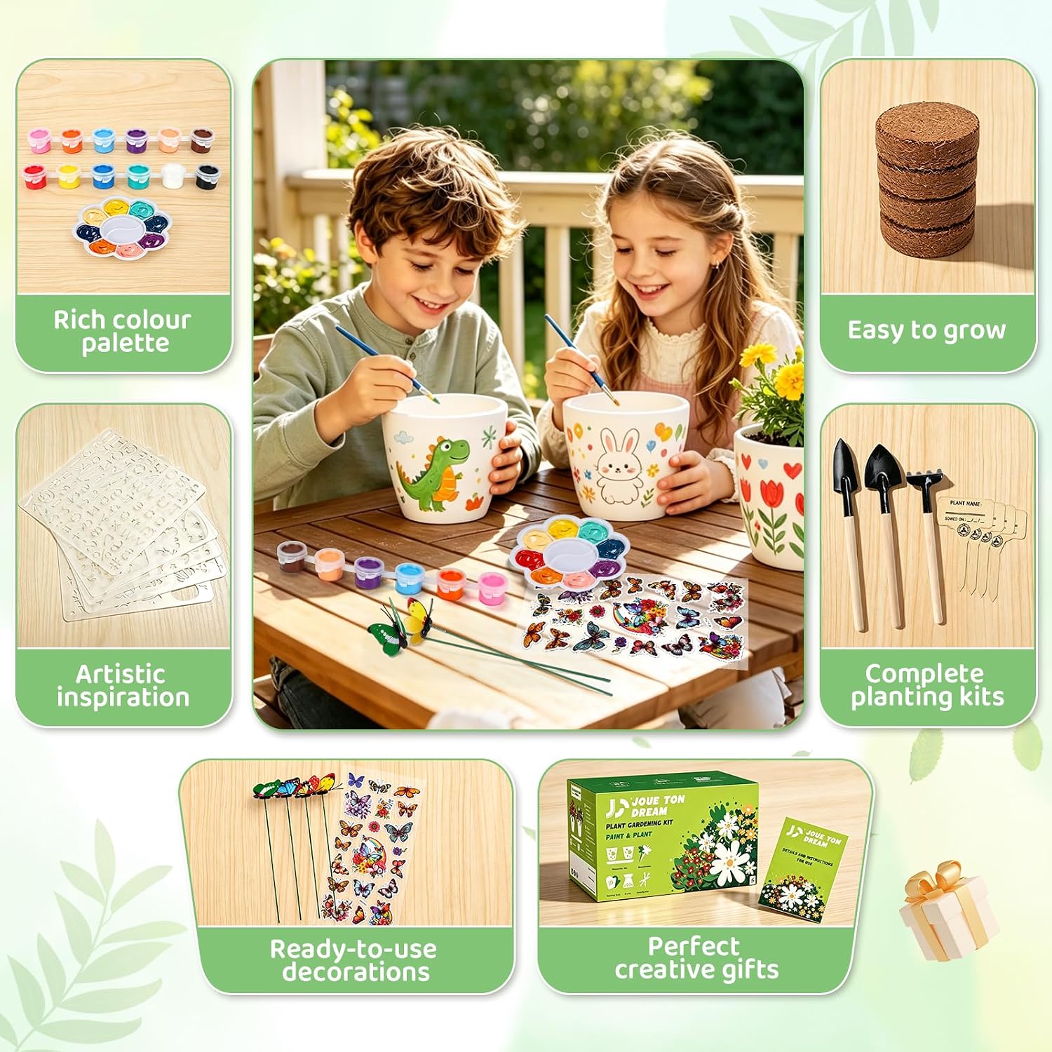 Flower Pot for Painting Set - Creative Gift for Birthday/Easter – Bild 5