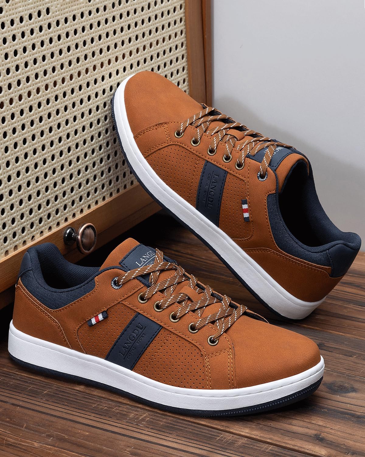 LANGDU Men's Casual Shoes Trainers Lightweight 41-46 – Bild 2