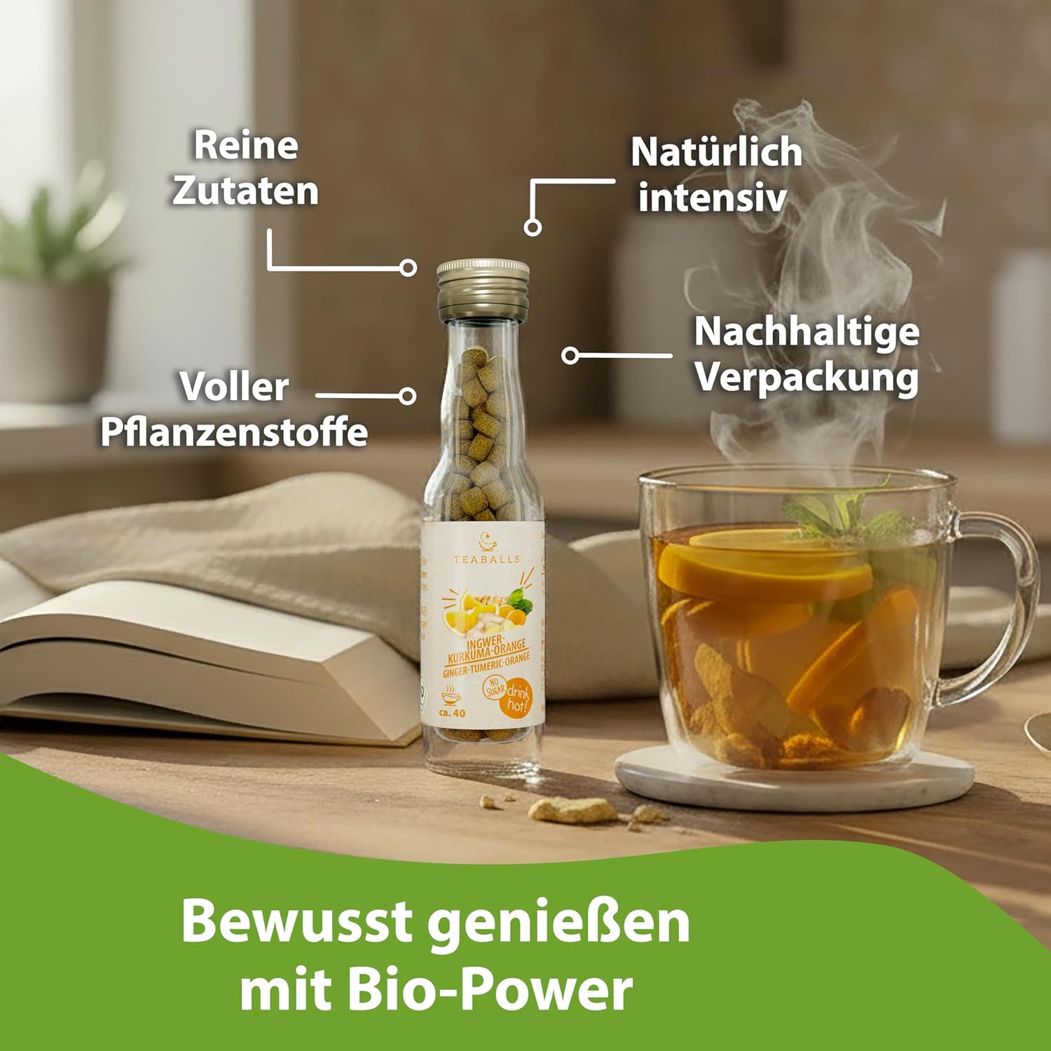 TEABALLS Organic Feel Good Set of 3 - IKO, Guten Morgen, Chai - Organic – Bild 6
