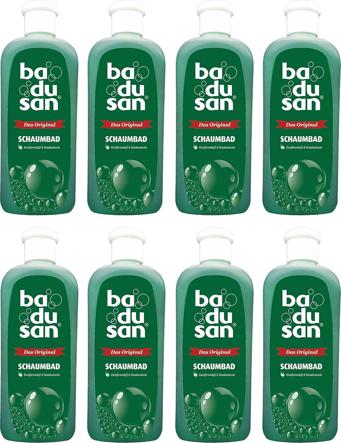 Badusan Original Bubble Bath - Pack of 8 (8 x 500 ml) - Easy-Care, Nourishing Bath Pleasure for Relaxing Moments