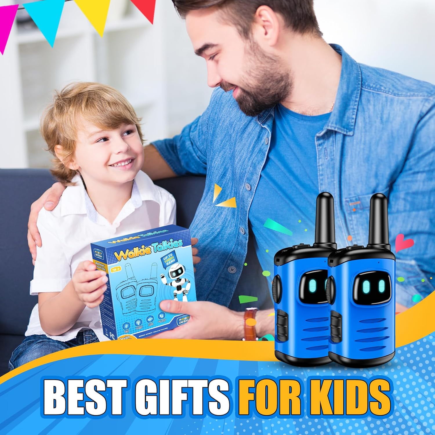 EUCOCO Walkie Talkie Children, Toy from 3 4 5 6 7 8 Years Boy Gift Boy 3-10 Years Outdoor Games for Children Walkly Talkly Children's Toy Easter Gifts Children Gift Ideas Toys – Bild 7