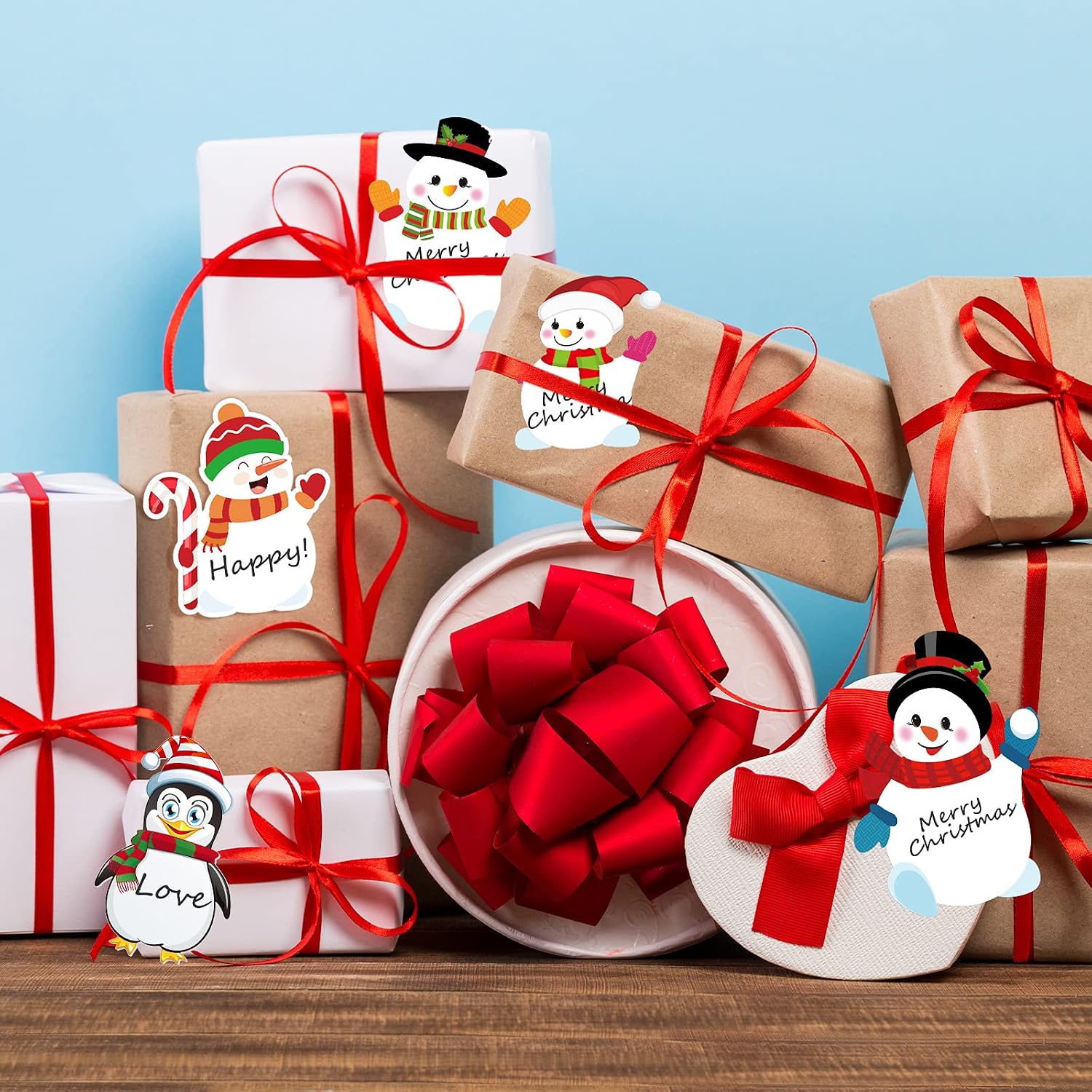 Outus 32 Pieces Christmas Notepad, Snowman, Santa Claus, Penguin – Bild 4
