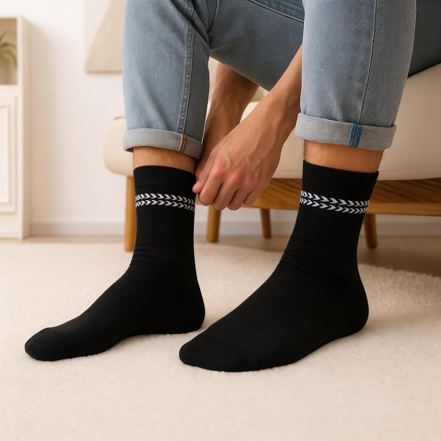 Men’s Funny Socks with Inscription (German Language), EU 43–46/UK 8.5–11.5, Gift for Birthday, Men’s Day, Father’s Day, for Dad, Grandpa, Friend, Brother, Boys – Bild 3