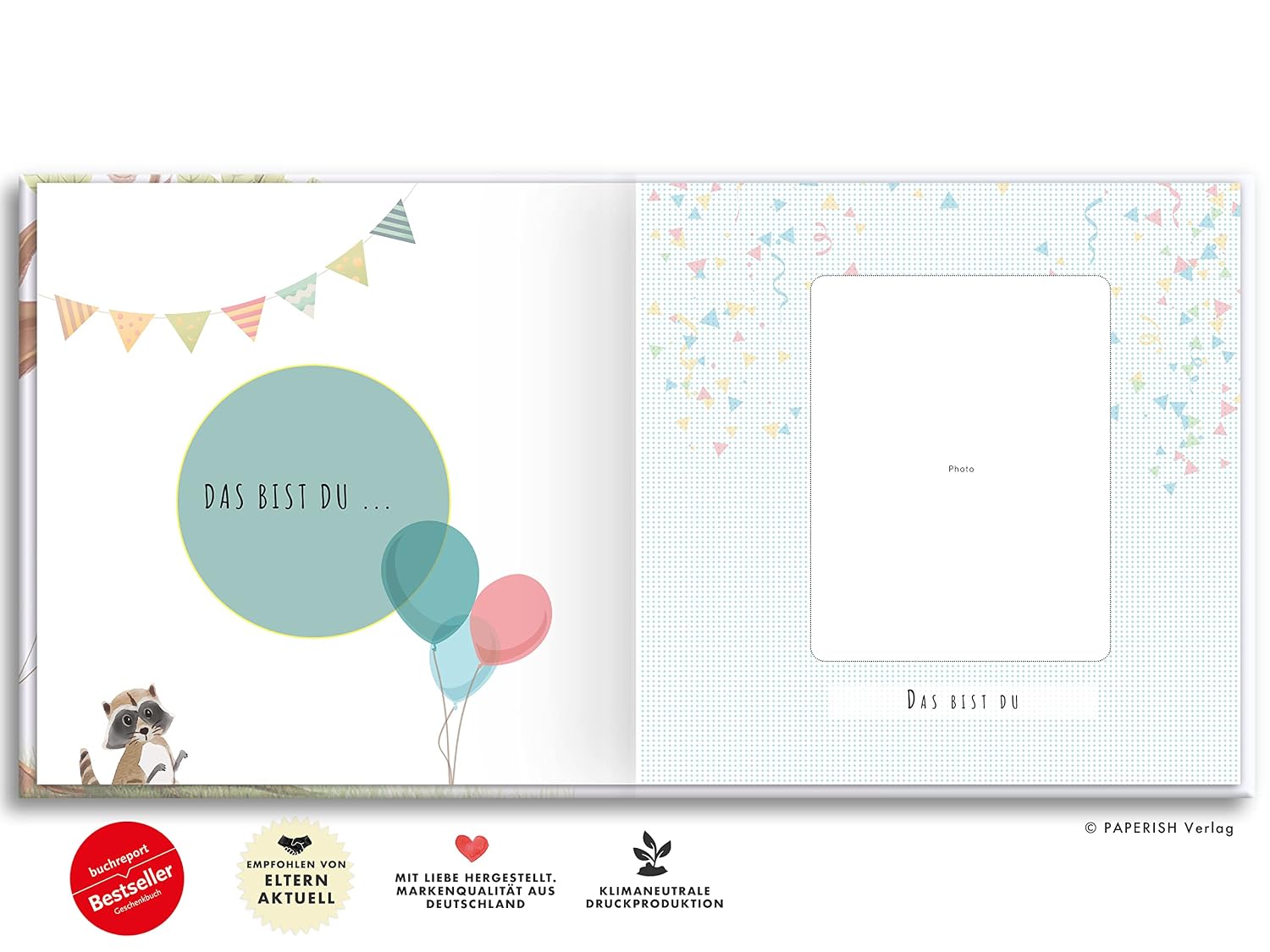 Babyalbum - UNSER ERSTES GEMEINSAMES JAHR: Die schönsten Momente und Erinnerungen - ein bezauberndes Erinnerungsalbum zur Geburt (PAPERISH Kinderbuch) – Bild 4