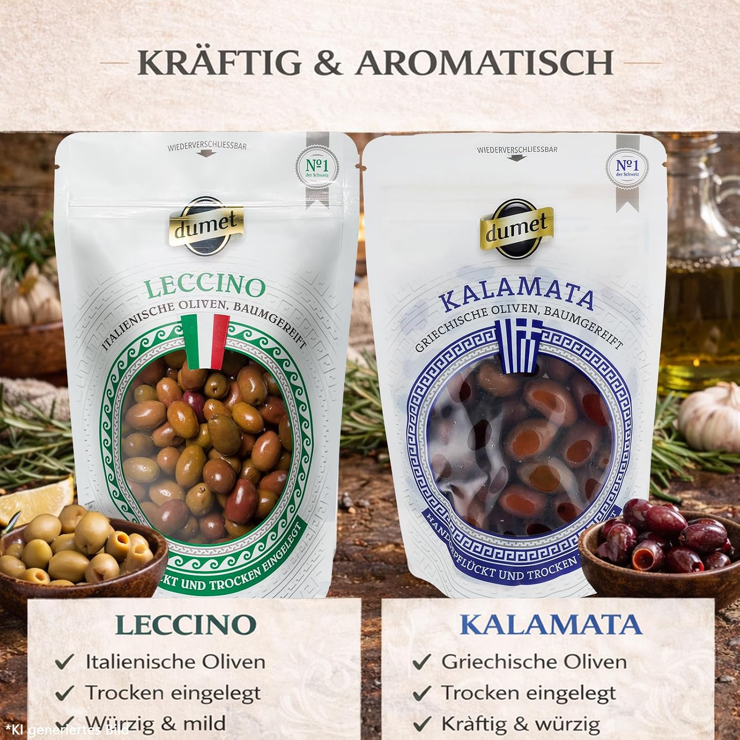 Dumet Olive Tasting Pack - 6 x Fine Olive Fruits – Bild 3