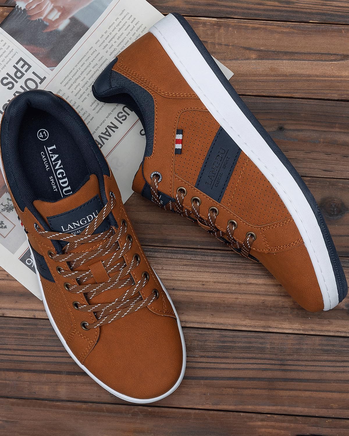 LANGDU Men's Casual Shoes Trainers Lightweight 41-46 – Bild 6