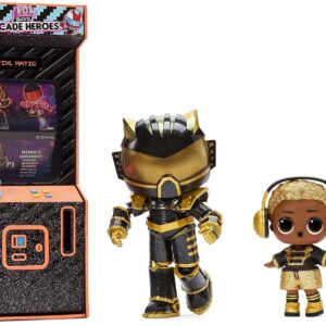 L.O.L. Surprise! Boys Arcade Heroes Series 2 Action Figure Doll – 15 Surprises with Superhero Costume, Boy or Rare Girl Doll & Trading Card – Great Gift for Children from 4 to 15 Years