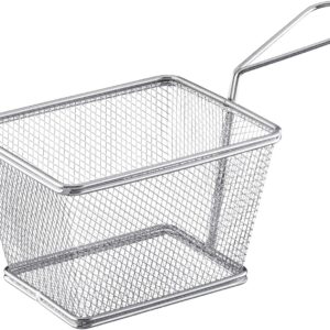 Westmark Serving Basket/Chip Basket, Filling Volume: 12 x 10 x 8 cm, Stainless Steel, Tapas + Friends, Silver, 69102270